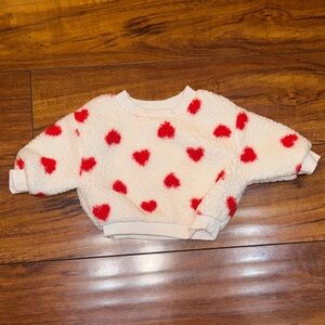 Cozy Heart Baby Patterned Sweater